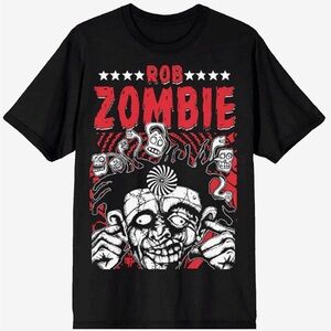 Rob Zombie Freak Show Black Graphic T-Shirt
